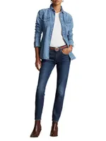 Mid-Rise Ankle Skinny Jeans