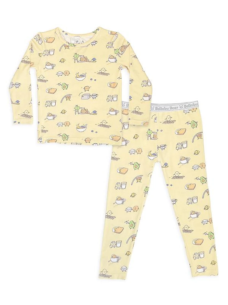 Baby's, Little Kid's & Kid's 2-Piece Love You Brunches Pajamas Set