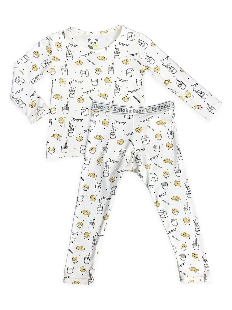 Baby's & Little Kid's Milk And Cookies Pajamas Set