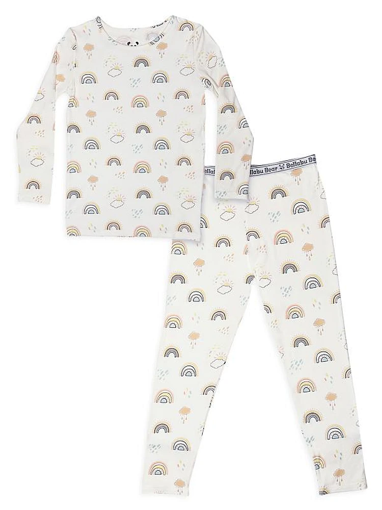 Baby Girl's, Little Girl's & Girl's Rainbows Print Pajama Set