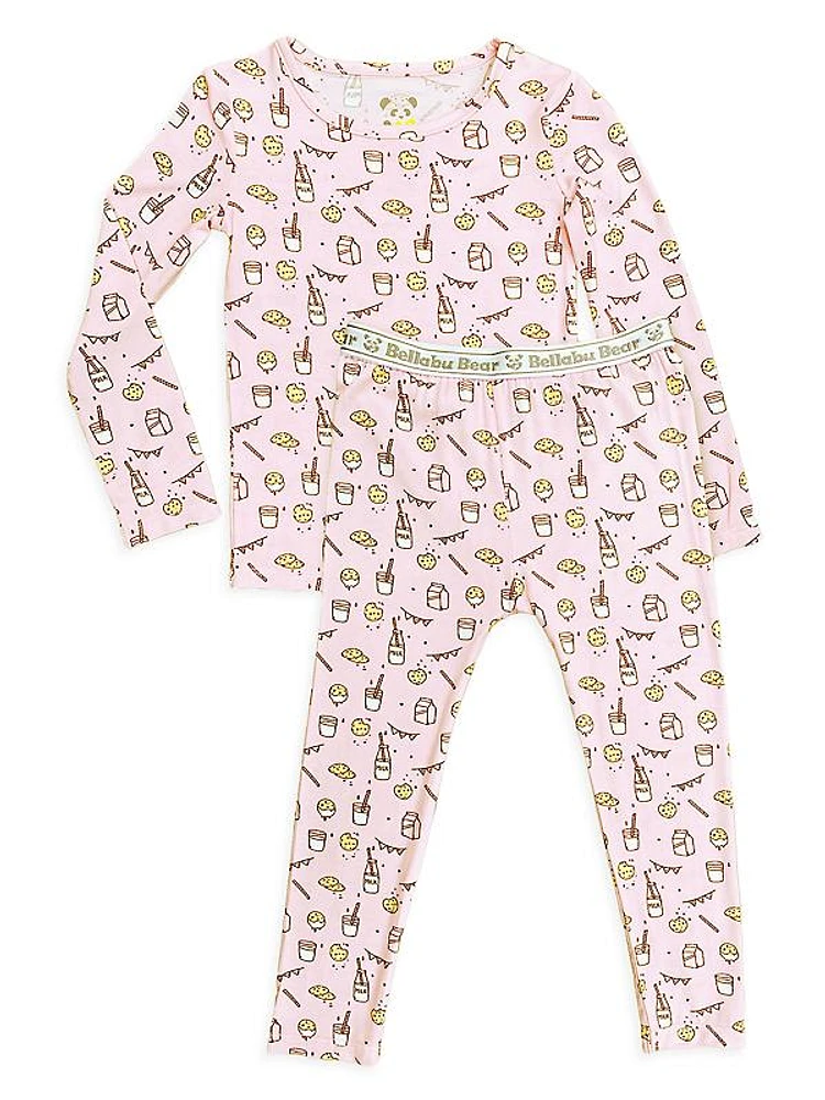 Baby Girl's, Little Girl's & Girl's Milk And Cookies Pajamas Set