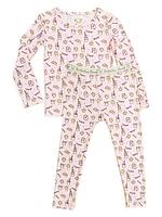 Baby Girl's, Little Girl's & Girl's Milk And Cookies Pajamas Set