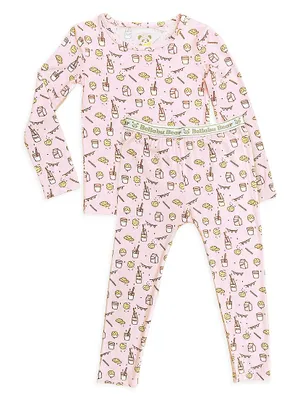 Baby Girl's, Little Girl's & Milk And Cookies Pajamas Set