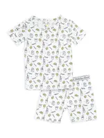 Baby's, Little Kid's & Milk Cookies T-Shirt Shorts Set