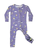 Baby Boy's & Little Rainbow Bear Convertible Footie