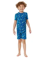 Baby Boy's, Little Boy's & 2-Piece Racecar Print Pajama Shorts Set