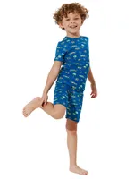 Baby Boy's, Little Boy's & 2-Piece Racecar Print Pajama Shorts Set