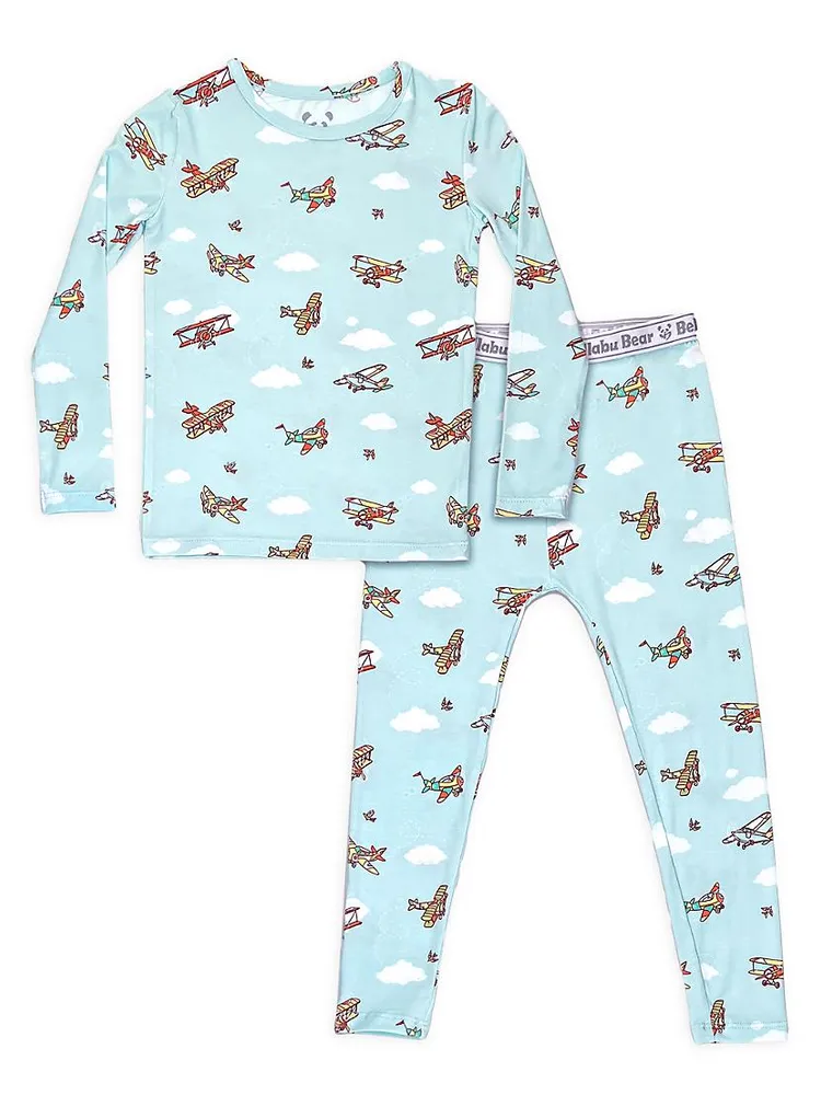 Baby Boy's & Little Vintage Airplanes Long-Sleeve Shirt Pants Pajama Set