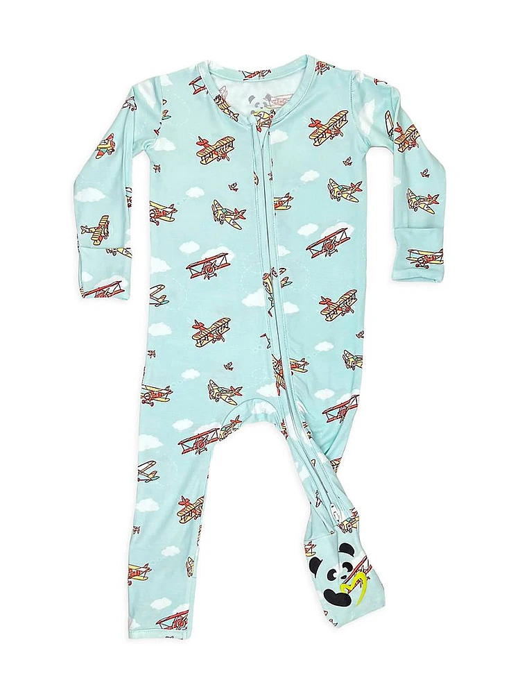 Baby Boy's & Little Vintage Airplanes Convertible Footie