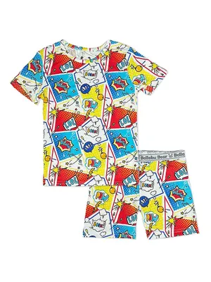 Baby Boy's, Little Boy's & Comic Hero T-Shirt Shorts Pajama Set