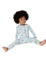 Baby Boy's & Little Boy's Frog Print Convertible Coveralls