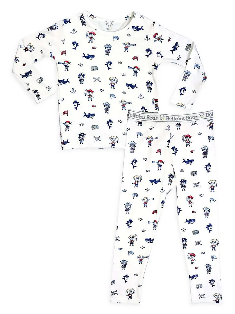 Baby Boy's & Little Pirate Long-Sleeve Shirt Pants Pajama Set