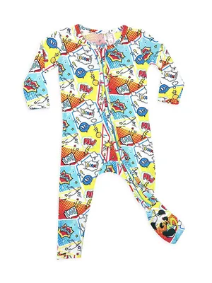 Baby Boy's & Little Comic Hero Convertible Footie