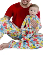 Baby Boy's & Little Comic Hero Convertible Footie