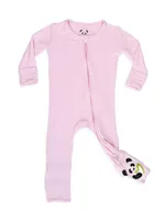 Baby Girl's & Little Blush Convertible Footie