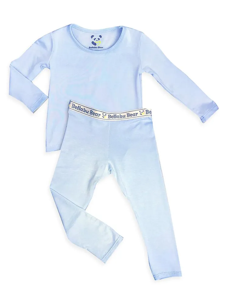 Baby Boy's & Little Sky Long-Sleeve Shirt Pants Pajama Set