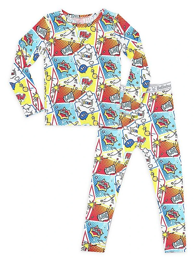 Baby Boy's, Little Boy's & Boy's Comic Hero Long-Sleeve Shirt & Pants Pajama Set