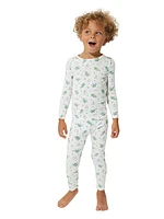 Baby Boy's & Little Boy's Dragon Long-Sleeve Shirt & Pants Pajama Set