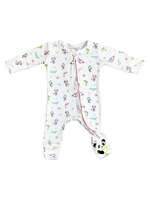 Baby Girl's & Little Mermaid Convertible Footie