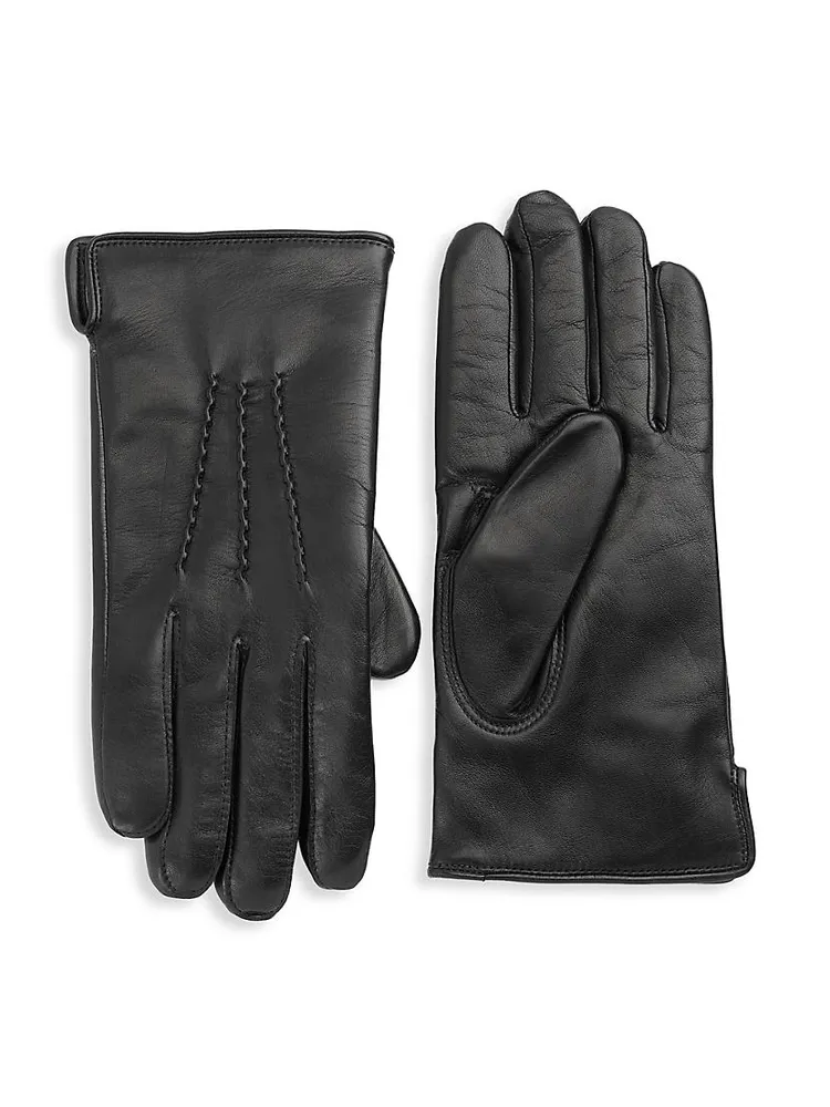 COLLECTION Leather & Cashmere-Lined Gloves