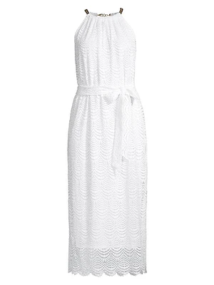 Bingham Lace Crochet Midi Dress