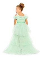 Little Girl's & Off-The-Shoulder High-Low Tulle Dress