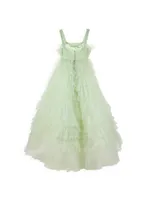 Little Girl's & Girl's Tulle Ruffle Dress