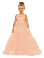 Little Girl's & Girl's Tulle Ruffle Dress