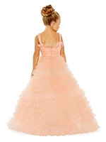 Little Girl's & Girl's Tulle Ruffle Dress