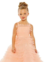 Little Girl's & Girl's Tulle Ruffle Dress