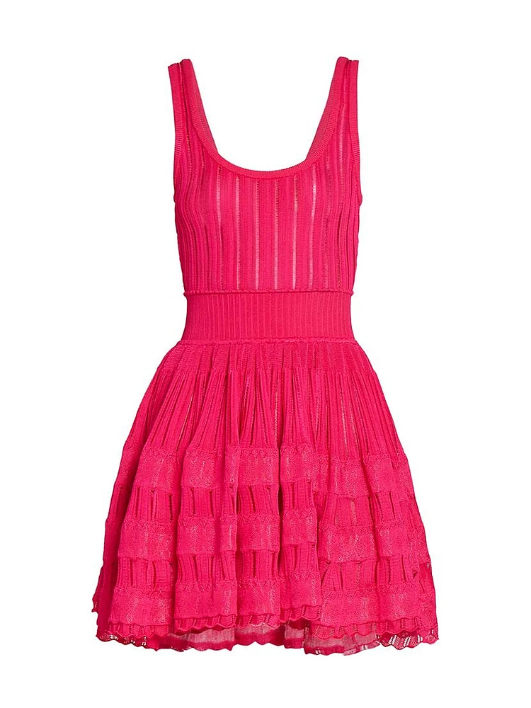 Pleated Crinoline Minidress