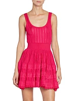 Pleated Crinoline Minidress