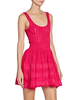 Pleated Crinoline Minidress