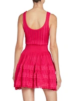 Pleated Crinoline Minidress