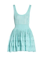 Pleated Crinoline Minidress