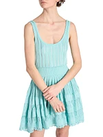 Pleated Crinoline Minidress