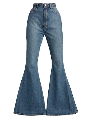 Flared High-Rise Jeans