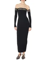 Vienne Strapless Cut-Out Maxi Dress