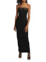 Vienne Strapless Cut-Out Maxi Dress