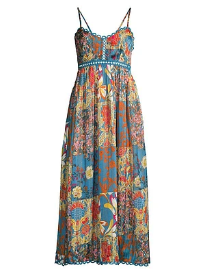 Floral Patchwork Print Dress