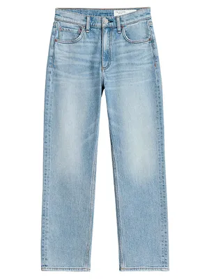 Harlow Straight Mid-Rise Cropped Jeans