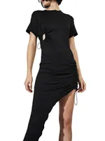 Brielle Drawstring T-Shirt Dress