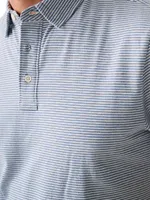 Movement Pinstriped Cotton-Blend Polo Shirt