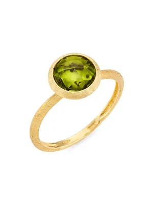 Jaipur Color 18K Yellow Gold & Peridot Ring