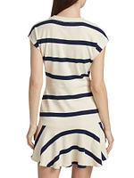 Maeve Knot-Front Jersey Minidress