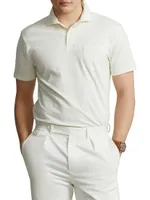 Patch Pocket Jersey Polo Shirt