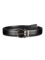 Double Adjustable Cut-to-Size Reversible Leather Belt