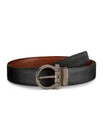 Gancio Cut-to-Size Reversible Leather Belt