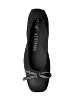 Bow Leather Ballet Flats