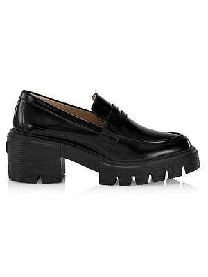 Soho 65MM Leather Lug-Sole Loafers